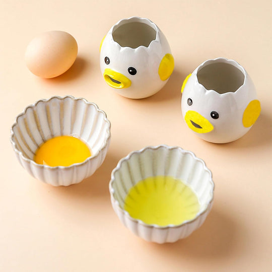 Egg Separator Cute Cartoon Model Kitchen Accessories Easy Separation of Egg Whites and Yolks Ceramics Cooking Kitchen Tool