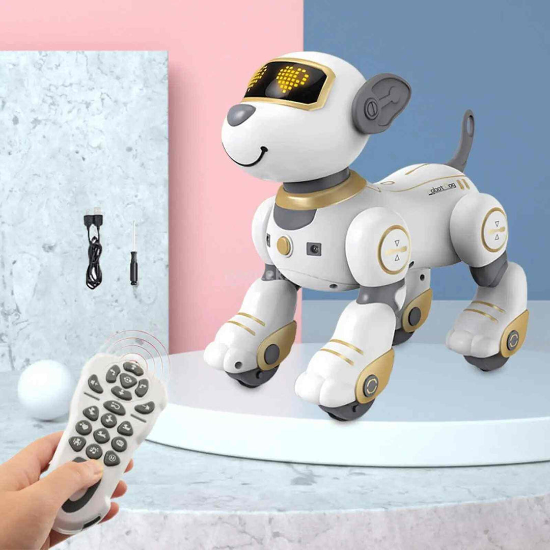 Robot Dog Remote Control Toy Stunt Voice Command Touch-Sense Music