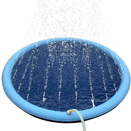 Pets Water Sprinkler Inflatable Bathtub with Water Spray for Pets