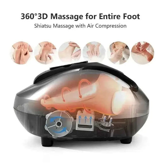 Shiatsu Foot Massager with Air Compression Relieve Pain 