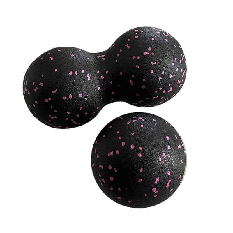 Color Black Ball Massage a Peanut shape for Relieve Pains and uses also as Yoga Ball