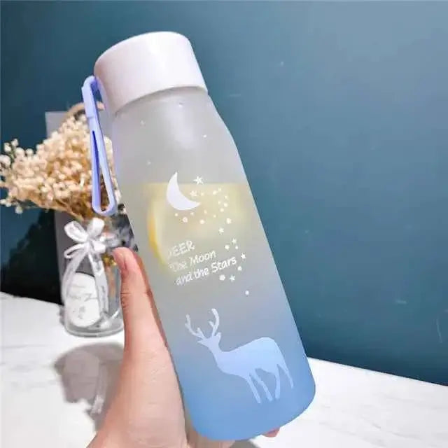 560ML Water Bottle Drinkware Leak Proof Portable For Girl Outdoor Travel Leakproof Plastic My Cute Drink Bottle Hydration Companion On-the-Go Essential Fashionable Hydration Accessory