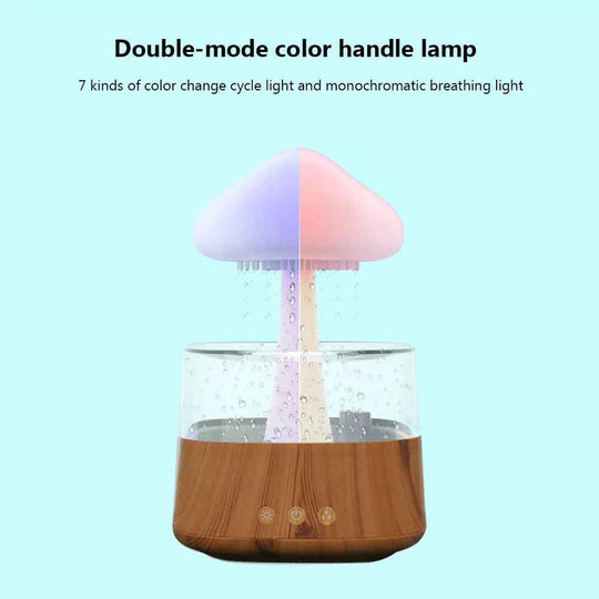 Air Purifier and Humidifier : Mushroom Rain Electric Aroma Diffuser