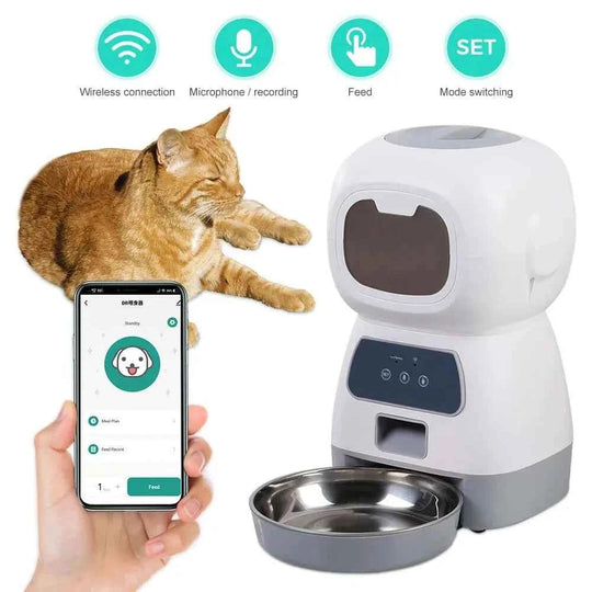 Automatic Cat Feeder 3.5L Smart Food Dispenser for Cats and Dogs