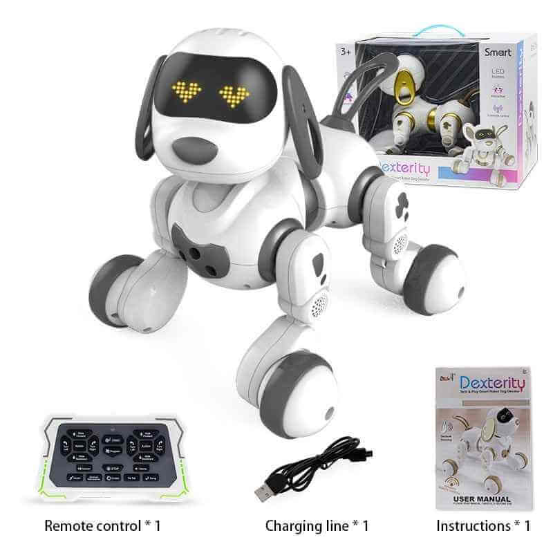 Robot Dog Remote Control Toy Stunt Voice Command Touch-Sense Music