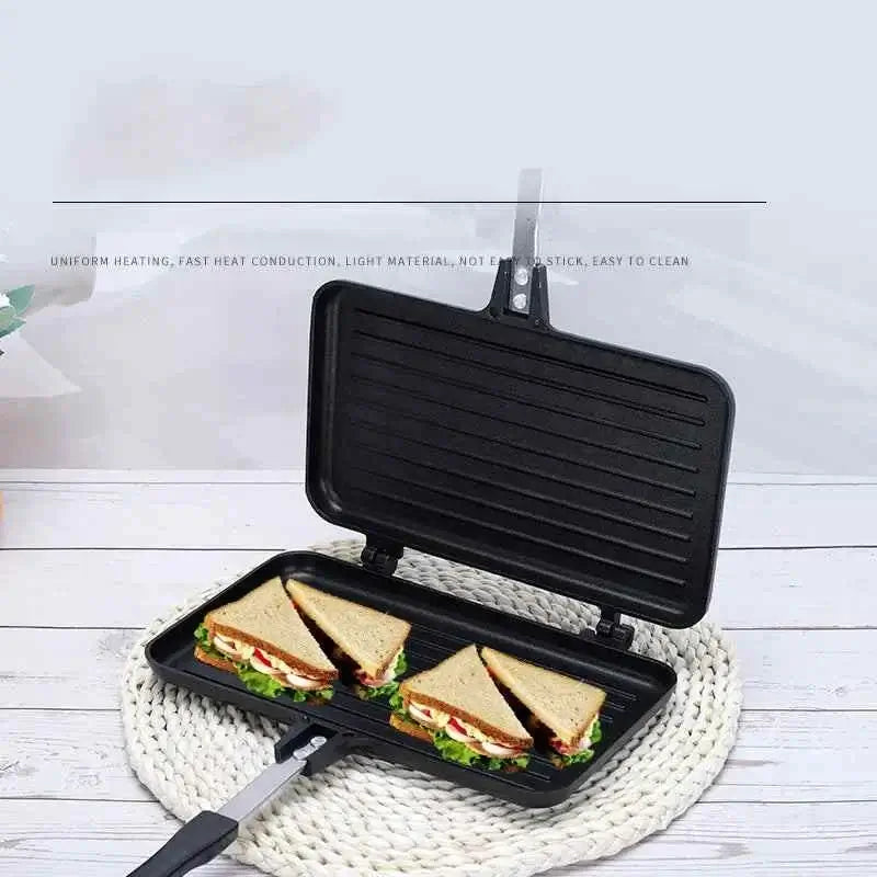 Non-Stick Sandwich Maker Iron Bread Toast Breakfast Machine Pancake