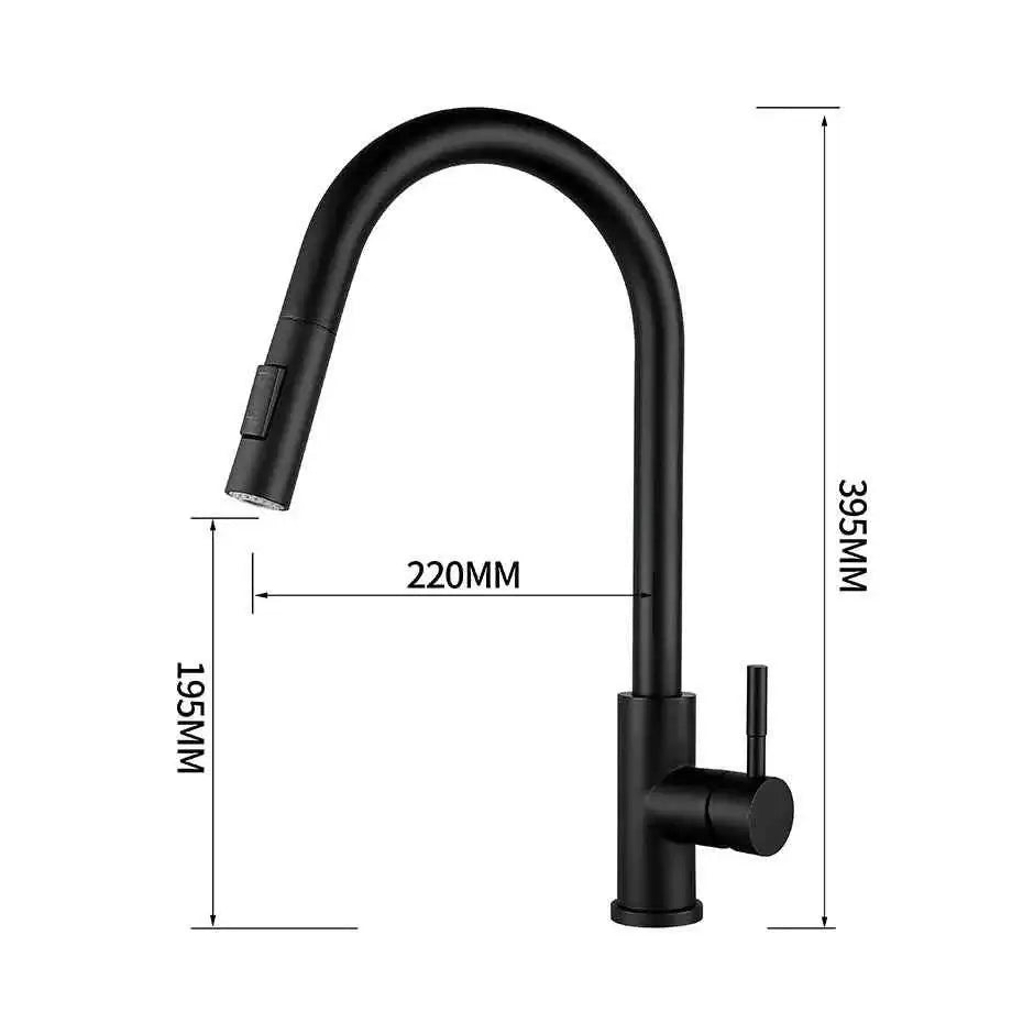 Smart Touch Kitchen Faucets with Sensor black color