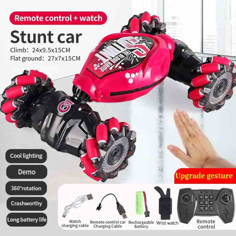 Remote Control Car Toys 16 Stunt LED Gesture Induction I4WD 1:16 Stunt