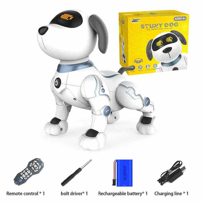 Robot Dog Remote Control Toy Stunt Voice Command Touch-Sense Music