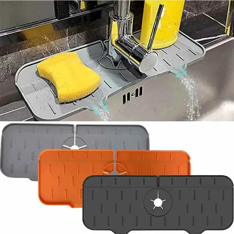 Faucet Absorbent Mat Silicon Kitchen Sink Accessories Water Catcher