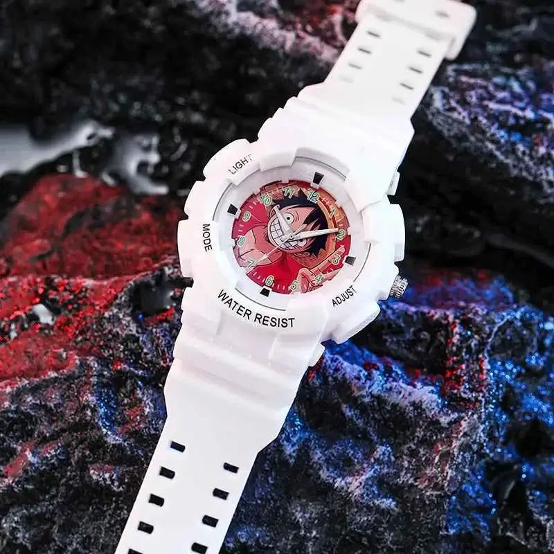 One Piece Wrist Watch Children Electronic Watch Anime Luffy waterproof