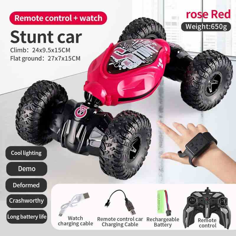 Remote Control Car Toys 16 Stunt LED Gesture Induction I4WD 1:16 Stunt