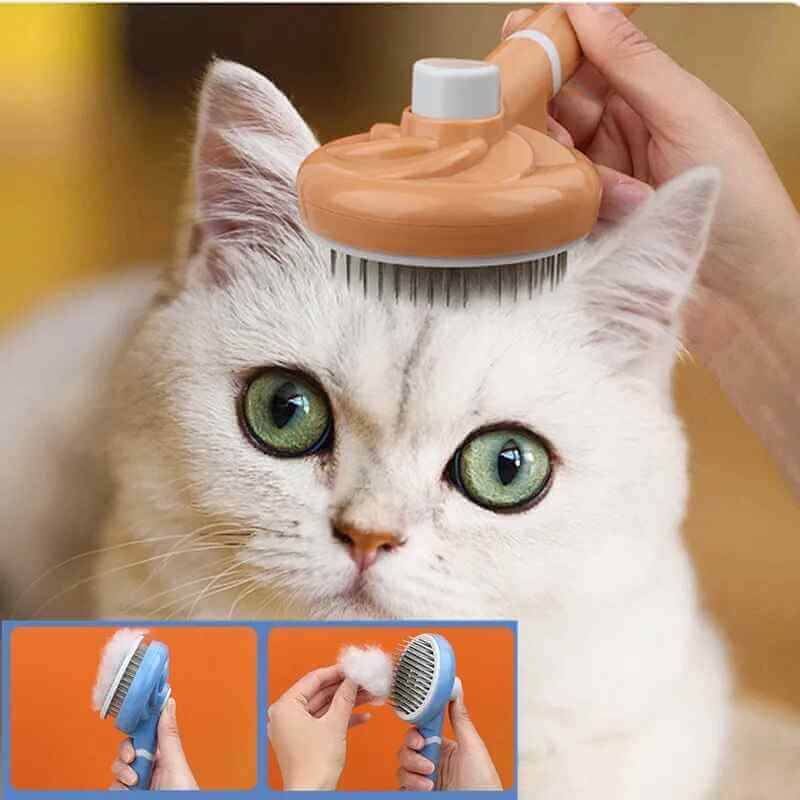 Cat Brush Hair Grooming One Button, Perfectly for your Furry Friends