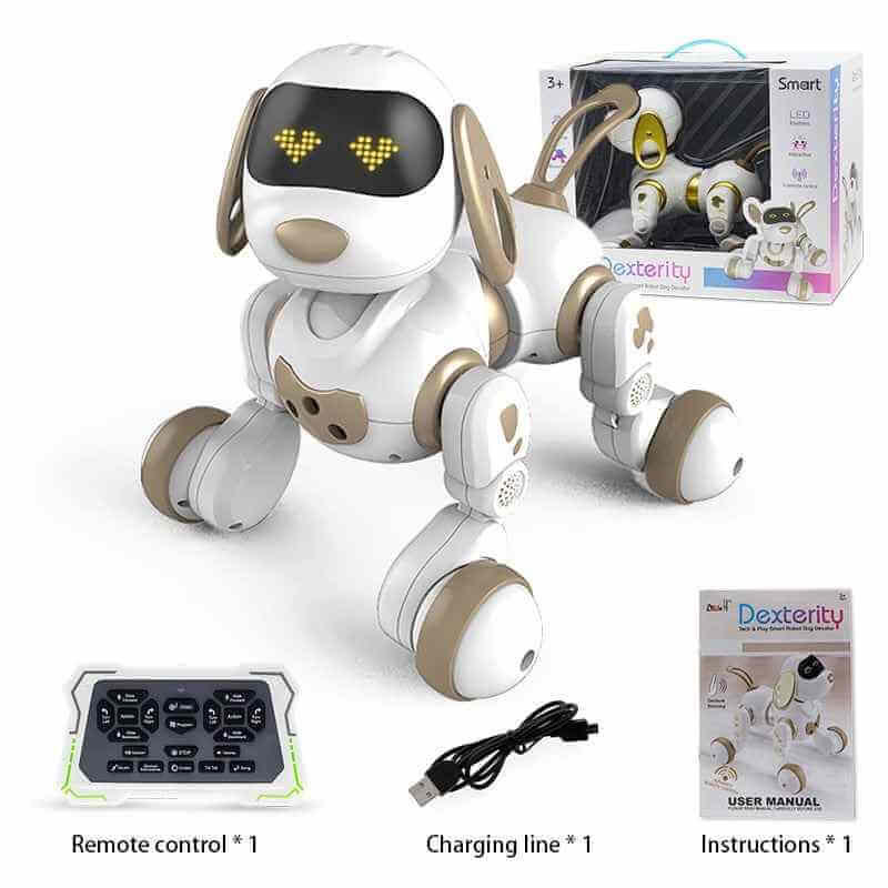 Robot Dog Remote Control Toy Stunt Voice Command Touch-Sense Music