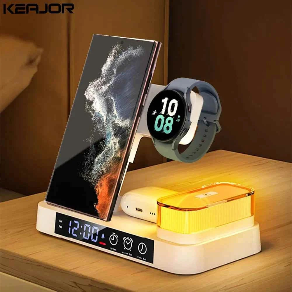 Wireless Charger 3-in-1 For Samsung Galaxy Phones Use