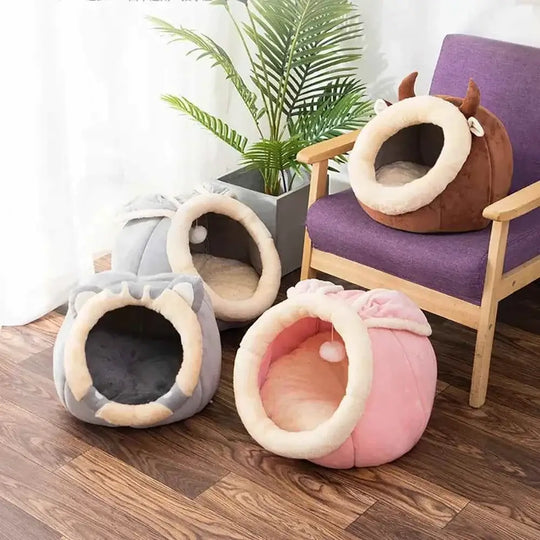 Cat Bed House Round Cushion