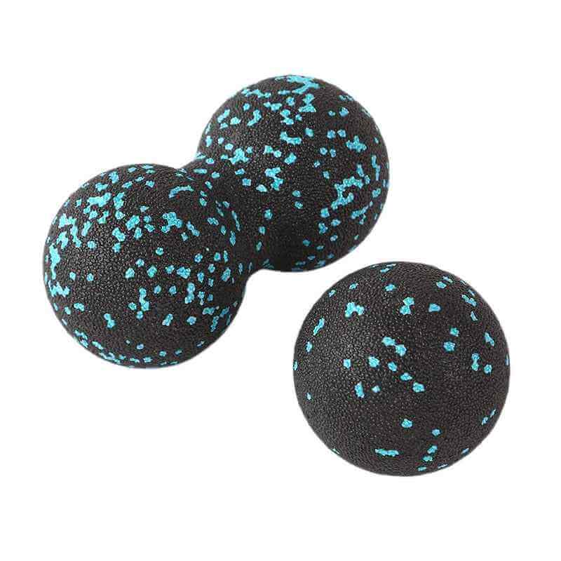 Color Black Ball Massage a Peanut shape for Relieve Pains and uses also as Yoga Ball