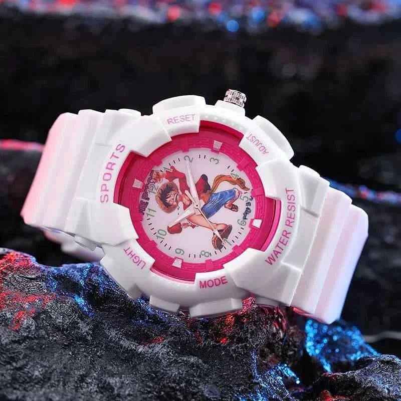 One Piece Wrist Watch Children Electronic Watch Anime Luffy waterproof