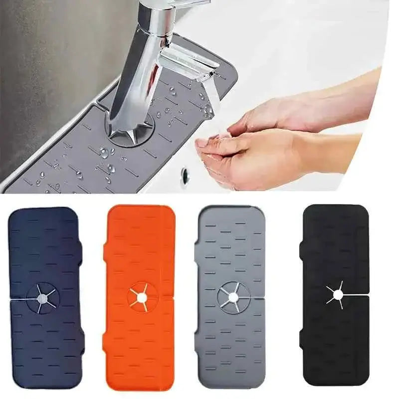 Faucet Absorbent Mat Silicon Kitchen Sink Accessories Water Catcher