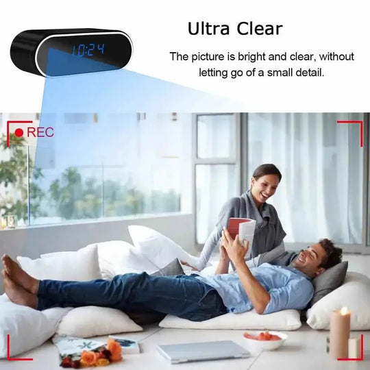 Mini Spy Camera Alarm Clock Full HD 1080P Wireless Wifi High Definition Video