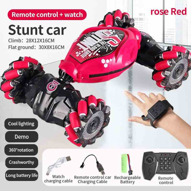 Remote Control Car Toys 16 Stunt LED Gesture Induction I4WD 1:16 Stunt