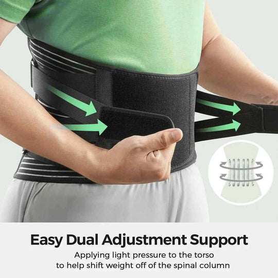 Back Braces Waist Belt Men Women Work Lower Back Pain Relief Breathable Anti-skid Spine Lumbar Support Belt