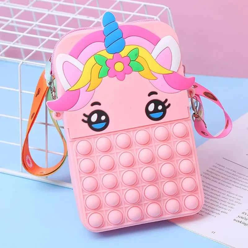 Fidget Purse Pop Fidget Push It Bubble Popper Unicorn Bag Ultimate Toy
