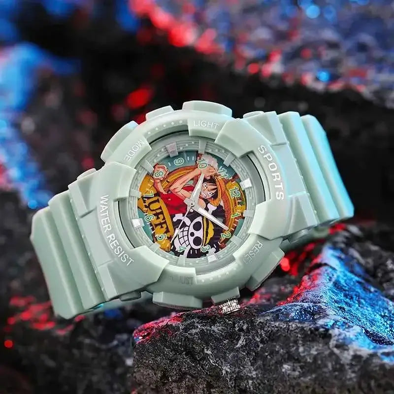 One Piece Wrist Watch Children Electronic Watch Anime Luffy waterproof