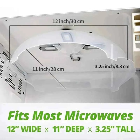 Microwave Food Cover Magnetic Splashproof Lid with Steam Vents Convenient