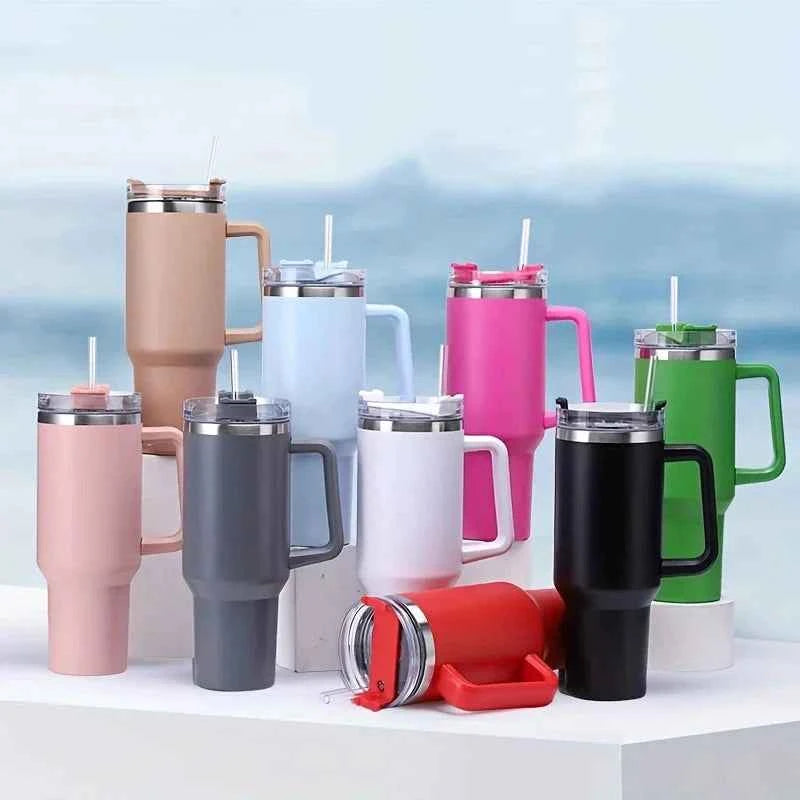 1200ML Stainless Steel Insulated Water Bottle,Thermal Coffee Car Cup