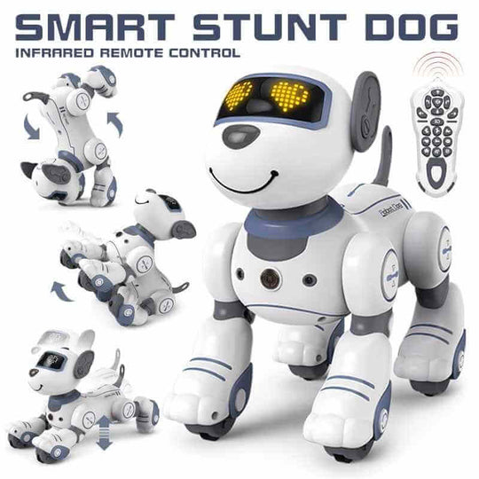 Robot Dog Remote Control Toy Stunt Voice Command Touch-Sense Music