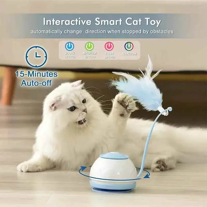 Electric Cat Toys: Electric Toy Teasing Feather for Cat Interactive