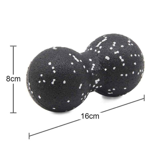 Color Black Ball Massage a Peanut shape for Relieve Pains and uses also as Yoga Ball