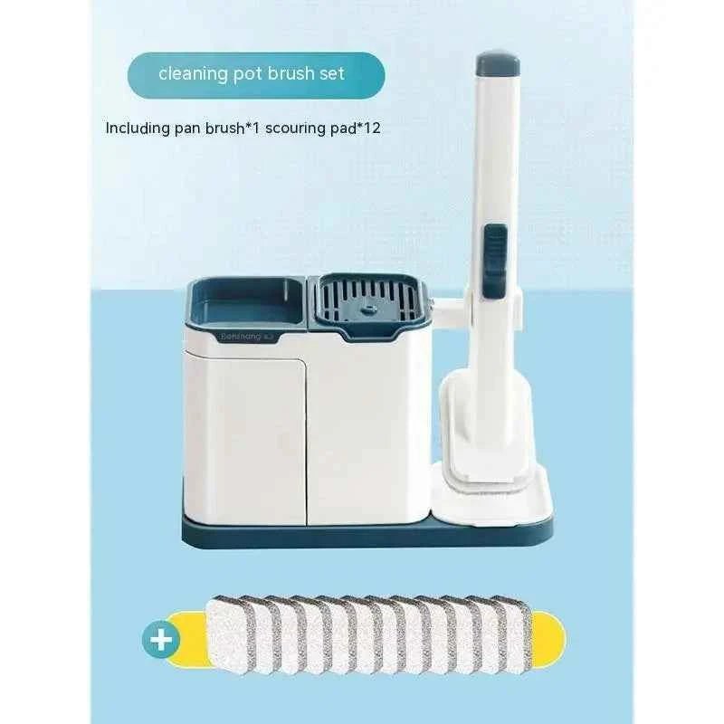 Dish Brush Kitchen Disposable Cleaning Tools Long Handle Design