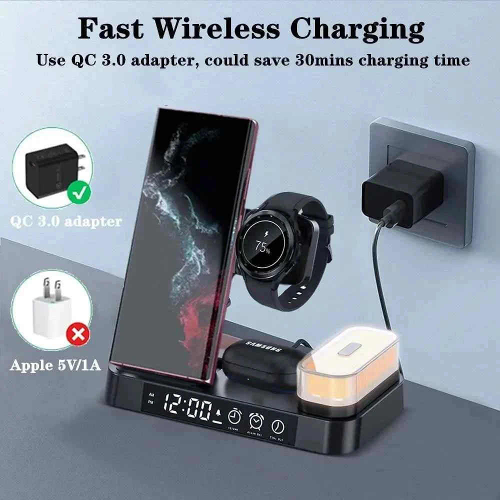 Wireless Charger 3-in-1 For Samsung Galaxy Phones Use