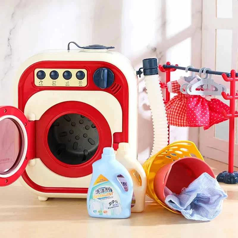 Washing Machine Toy Mini Simulation Electric Best for Kids Play     